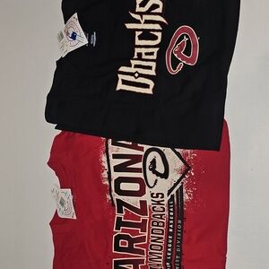 2 NEW Arizona Diamondbacks T-shirts Sz XL